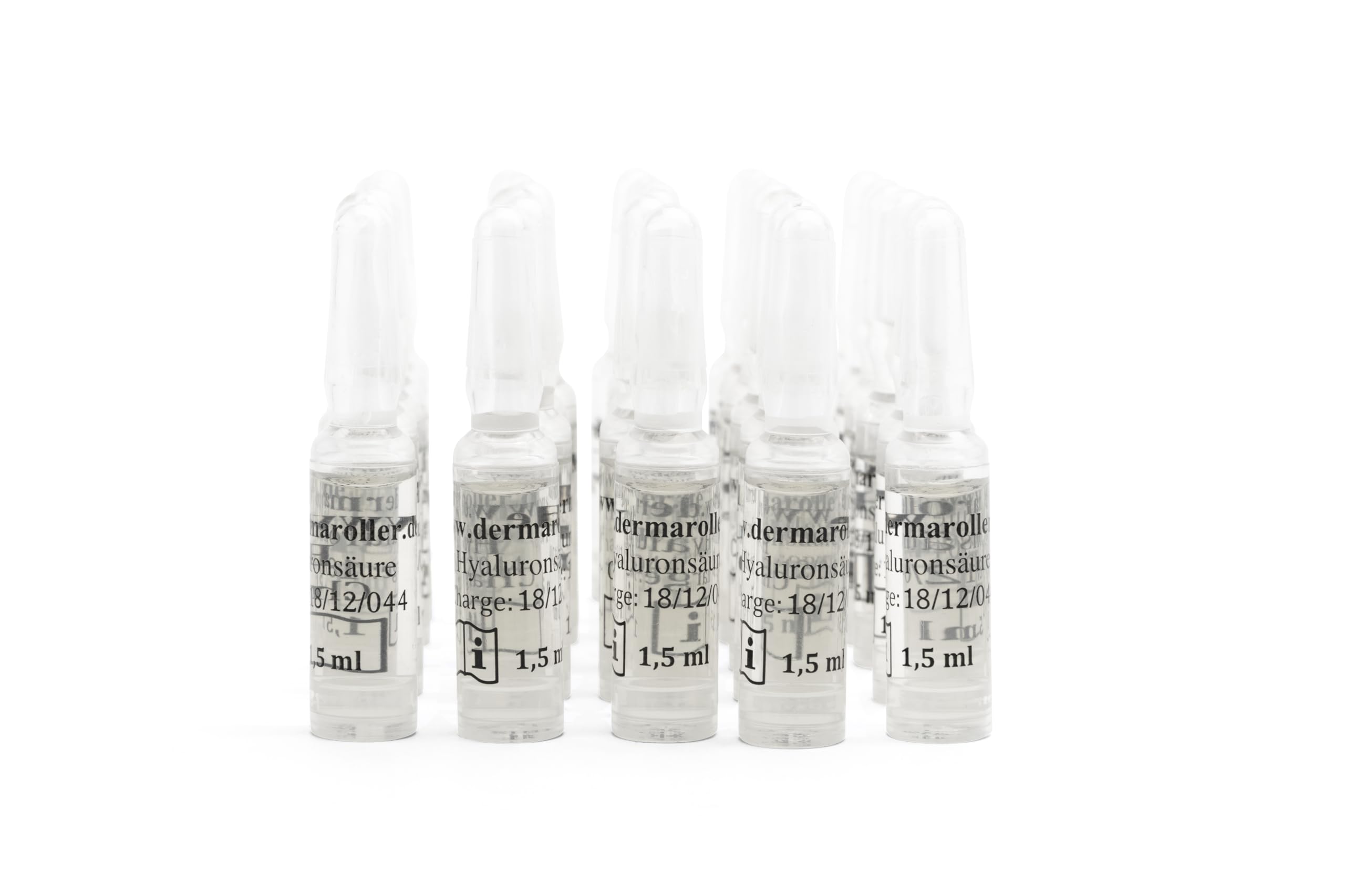 Dermaroller Hyaluronic Moisture Acid Ampoules Serum, 30 Pc of 1.5 ml