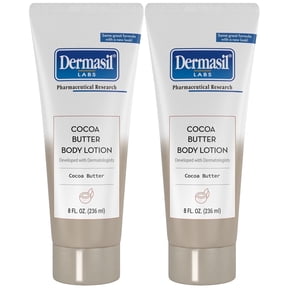 Dermasil Body Lotion, Cocoa Butter, 2-Pack Non-Greasy, Fast-Absorbing, Sweet Scent, 8 Oz Ea