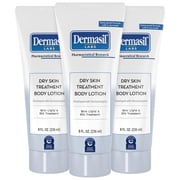 Dermasil Body Lotion, Dry Skin Treatment, 3-Pack   Non-Greasy, Fast-Absorbing, Fragrance-Free Lotion, Cruelty-Free, 8 Oz Ea