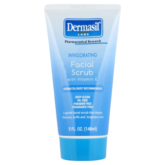 Dermasil Labs Invigorating Gentle Facial Scrub with Vitamin E, 5 fl oz (148ml)