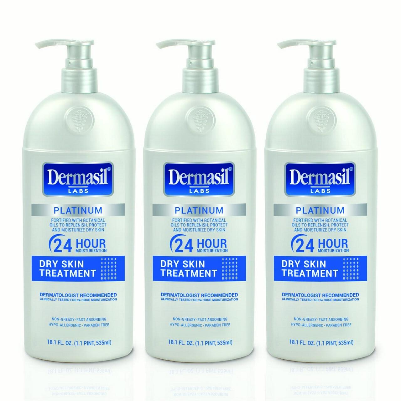 Dermasil Labs Platinum Hand and Body Lotion 3-Pack Dry Skin Treatment - image 1 of 5