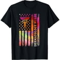 thumbnail image 1 of Dermatology Nurse US Flag Dermatology Nursing T-Shirt, 1 of 4