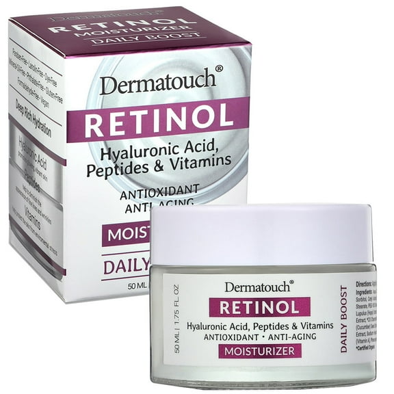 Dermatouch Retinol Face Moisturizer Anti Aging Skincare with Hyaluronic Acid, 1.75 fl Oz