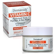 Dermatouch Vitamin C Face Cream Daily Moisturizer for Face with Hyaluronic Acid, 1.7 Oz
