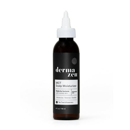 Dermazen Malassezia-Safe MCT Scalp Moisturizer for Men & Women - Natural Care for Dry, Flaky Scalp | Tea Tree & Rosemary Essential Oils for Hydration, Itch Relief & Hair Growth Support - 4oz