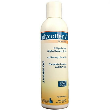Dermazoo glycobenz shampoo, 8-oz bottle