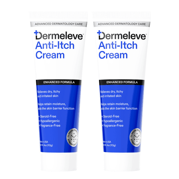 Dermeleve Itch Cream 4 oz (2 Pack)