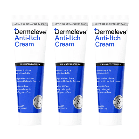 Dermeleve Itch Cream 2 oz (3 Pack)
