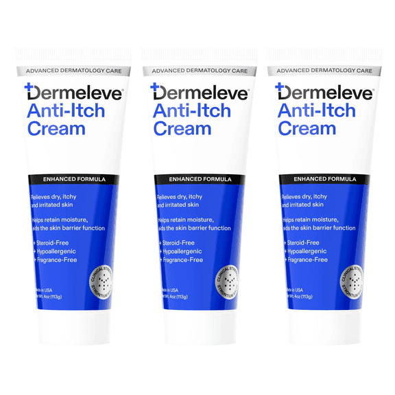 Dermeleve Itch Cream 4 oz (3 Pack)
