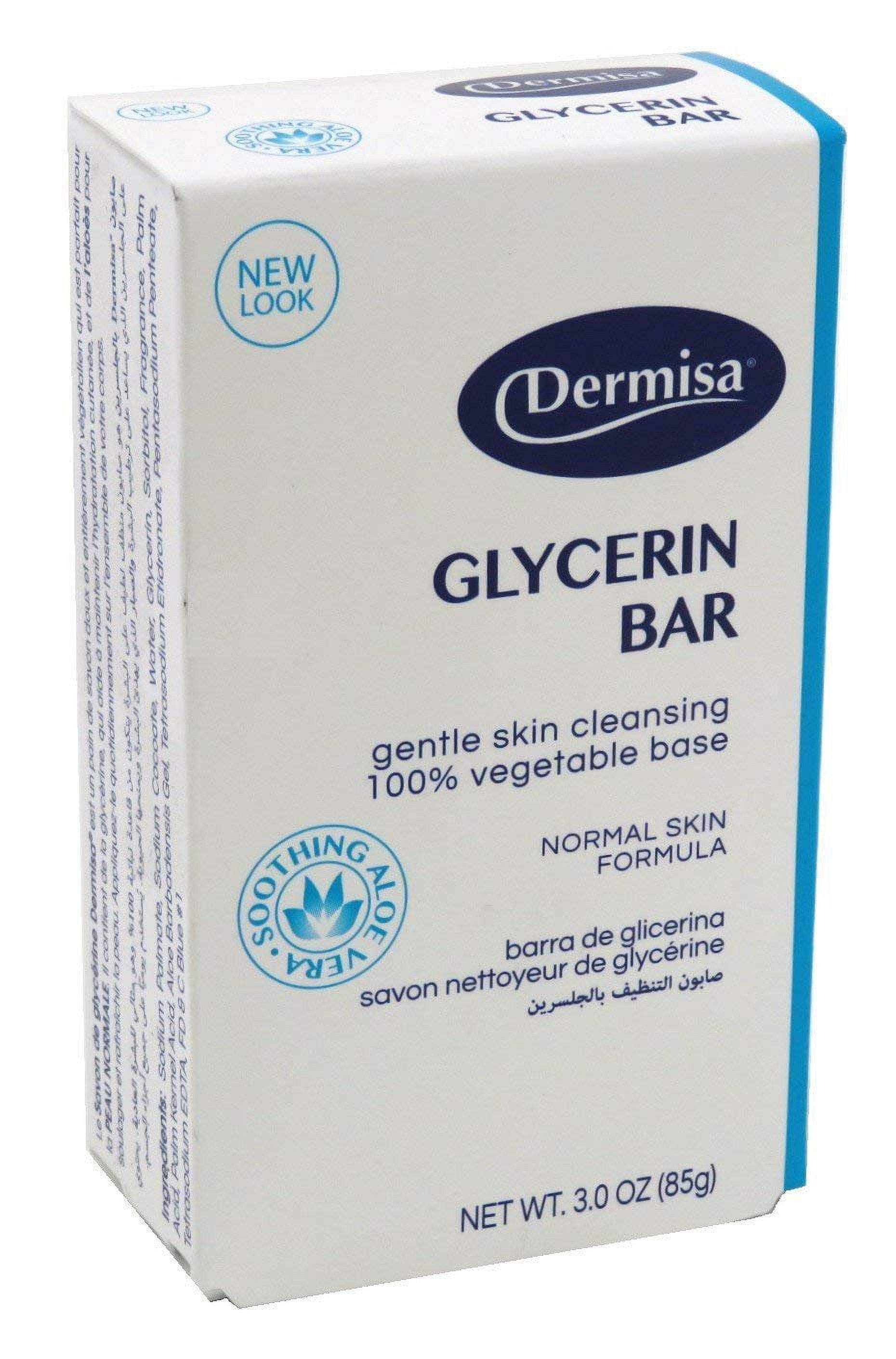 Dermisa Soap Glycerin Facial 3 Ounce with Aloe Vera, 88ml (3 Pack)