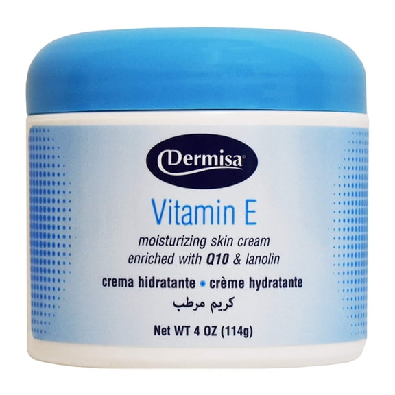 Dermisa Vitamin E Cream, W/Q10, 4 Ounce