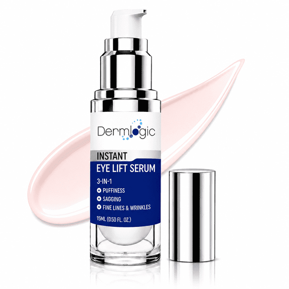 Dermlogic Instant Under Eye Puffiness, Dark Circles, Fine Lines Cream, 15 mL