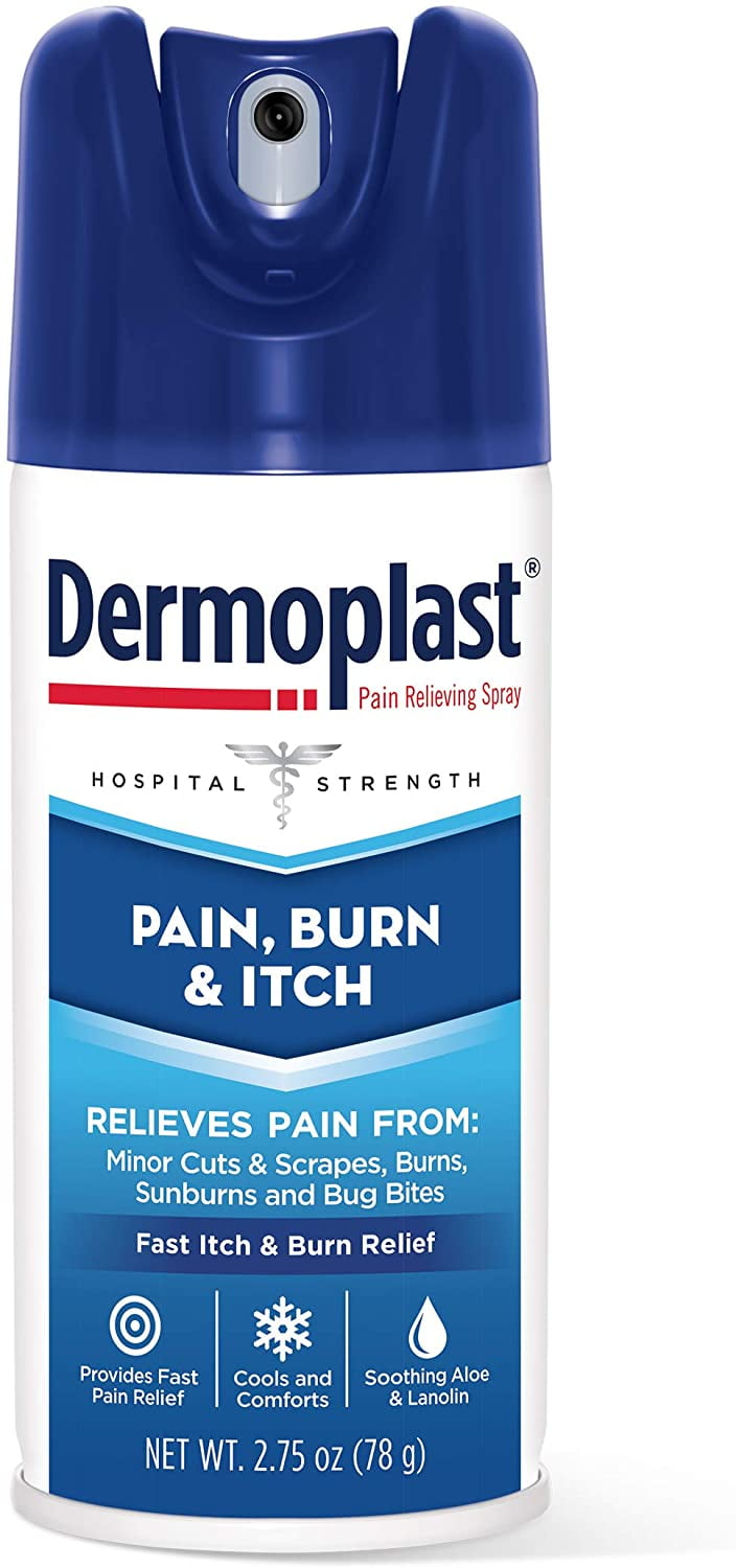 Dermoplast Hospital Strength Pain Relieving Spray for Burn & Itch Relief 2.75 oz Walmart