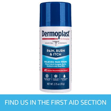 Dermoplast Pain Relief Spray for Minor Cuts, Burns and Bug Bites, 2.75 oz
