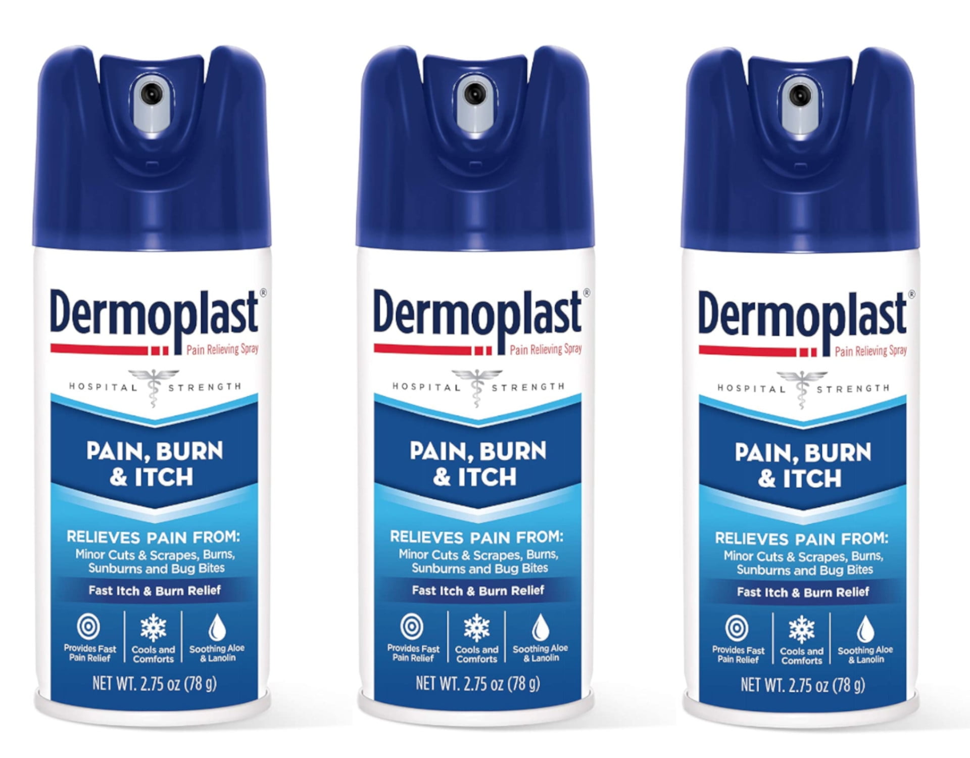 Dermoplast Pain, Burn & Itch Relieving Spray, 2.75 oz 
