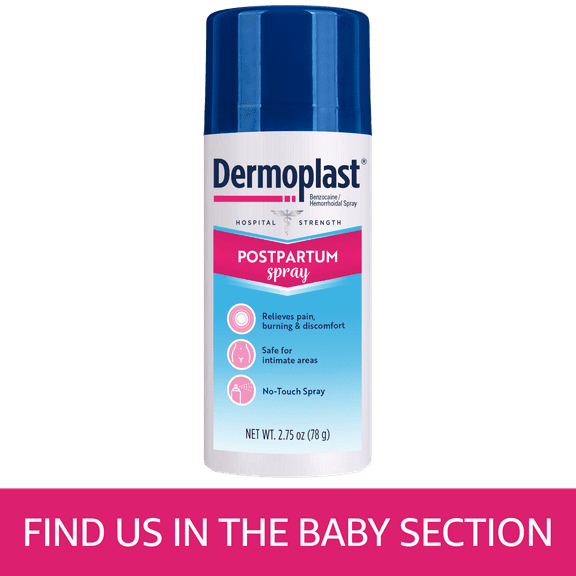 Dermoplast Postpartum Perianal Pain Relief Spray, Unscented, 2.75 oz