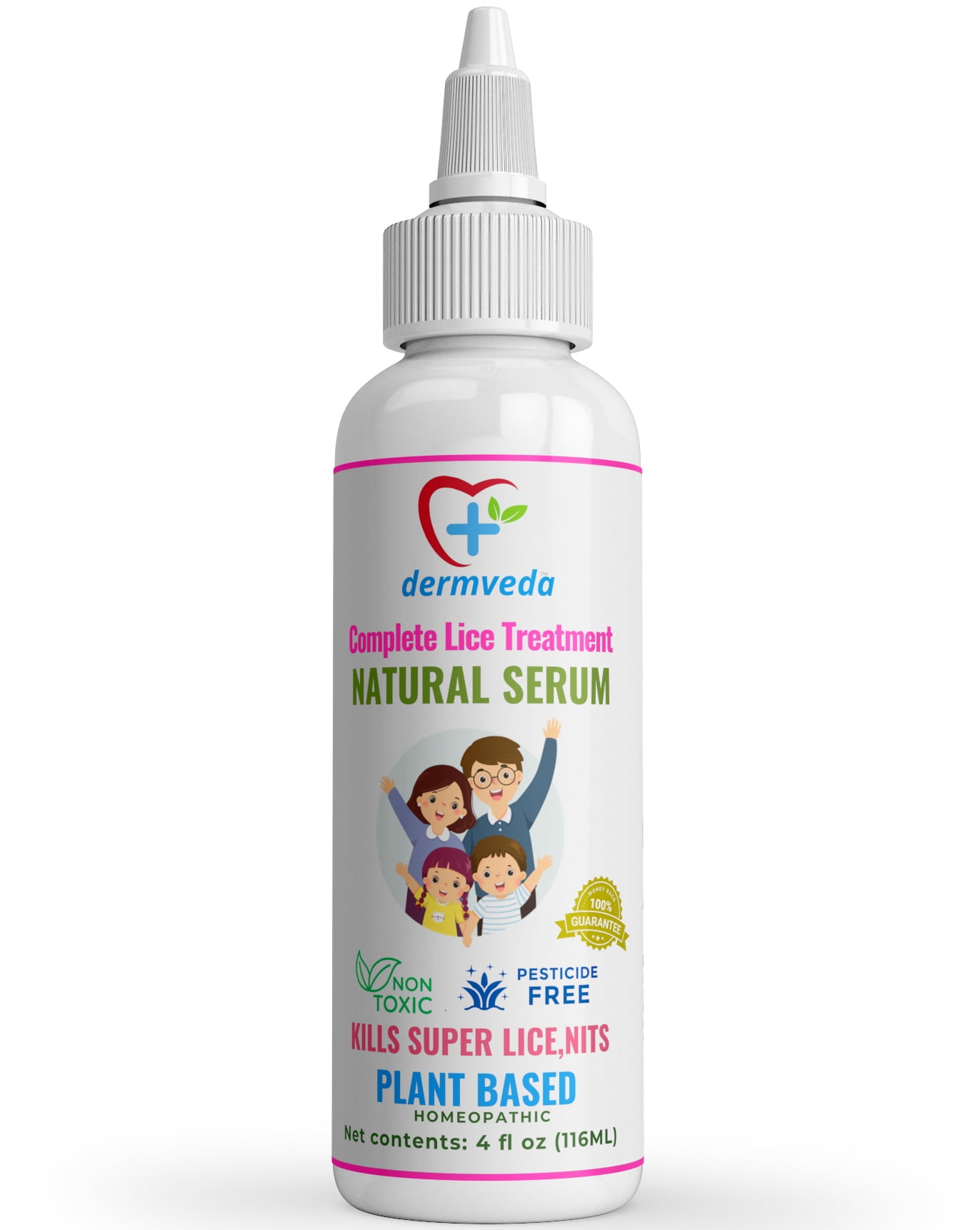 Dermveda Natural Super Lice & Nits Treatment NonToxic Headlice