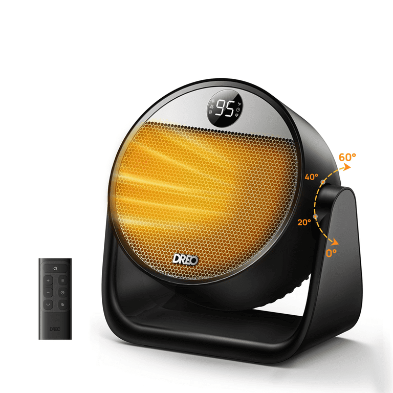 DREO Heater, Space Heater with 60° Adjustable Tilt, 1500W Electric