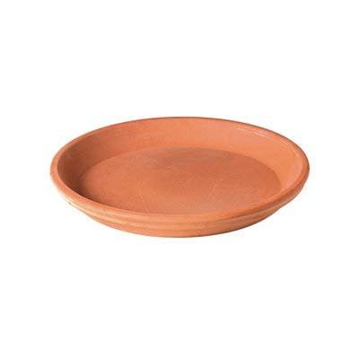 Deroma 225972 6.7 x 1 in. Terra Cotta Clay Saucer - Pack of 24