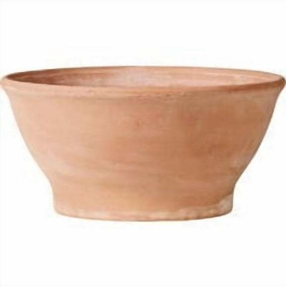 Deroma 242247 10.6 x 7.1 in. White Smooth Bowl Planter - Pack of 3