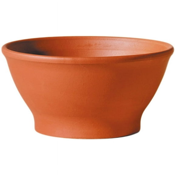 Deroma Ciotola Liscia 4.89 in. H X 10.7 in. D Clay Low Bowl Planter Terracotta