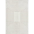 thumbnail image 1 of BoutiqueRugs Deron Contemporary Area Rug - Machine Washable - Off White, Light Gray - 3'3" x 5', 1 of 6