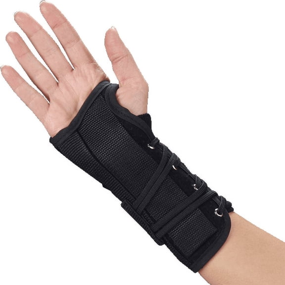 Deroyal Lace Up Suede Leatherette Wrist Splint, X-Small Right