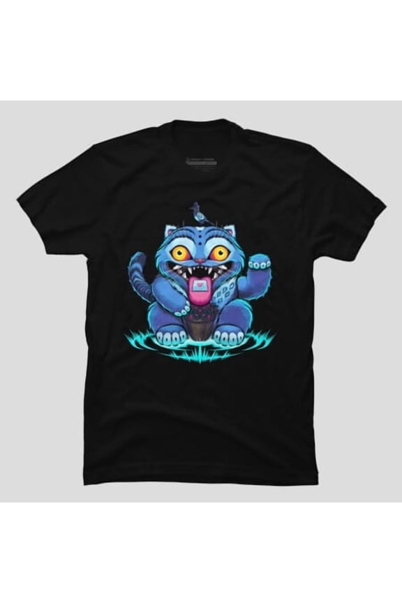 Derpy Blue Tiger Funny Animal Graphic Retro Aesthetic Vintage Art Unisex Classic T-Shirt A161, From S to 5XL