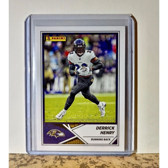 Derrick Henry 2024 Panini NFL #63 Sticker Card Baltimore Ravens