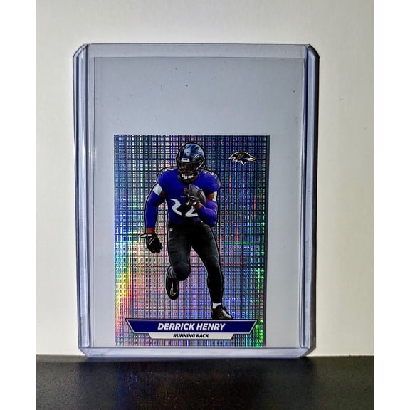 Derrick Henry 2024 Panini NFL Sticker #106 Foil Baltimore Ravens