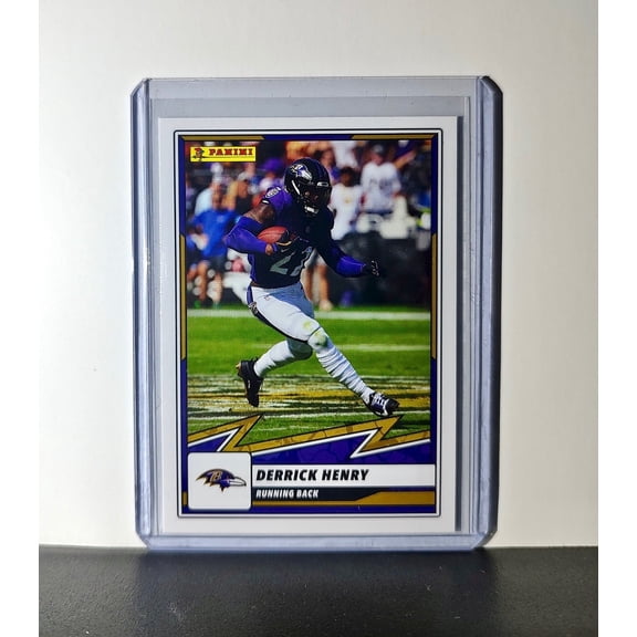 Derrick Henry 2025 Panini NFL #4 Sticker Card Baltimore Ravens