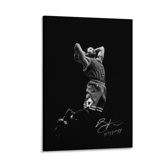 Derrick Rose Canvas Poster Canvas Poster Wall Art Picture Prints Hanging Photo Gift Decor Home Posters Artworks 12x18inch(30x45cm)