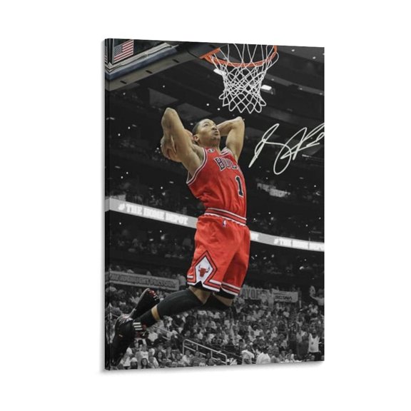 Derrick Rose Poster Canvas Poster Home Decor Poster Wall Art Hanging Picture Print Bedroom Decorative Painting Posters Room Aesthetic 16x24inch(40x60cm)