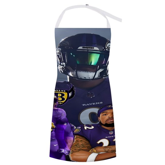 Derrick and Henry apron has an iconic print, is durable and adjustable, with none pocket for convenience. Perfect for fans,27" x 33"70*84cm