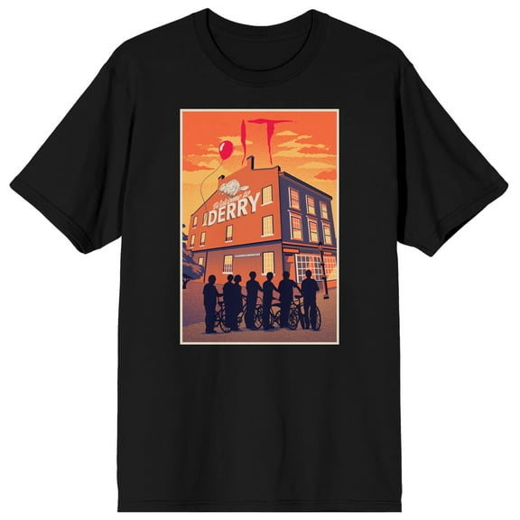 Derry Black Ground Poly Cotton T-Shirt-XXL