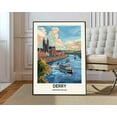thumbnail image 1 of Derry Poster, Derryderry Print, Derry Photo, Derry Poster Print, Derry Travel Poster, Derry Northern Ireland, Londonderry Poster Wall Art, Modern Wall Decor, 16x24 UNFRAMED, 1 of 2