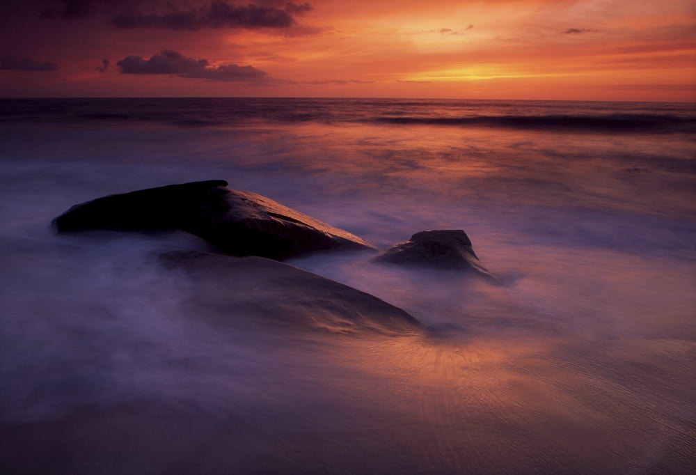 Derrynane Bay County Kerry Ireland Seascape At Sunset Canvas Art - Richard Cummins Design Pics (36 x 24)