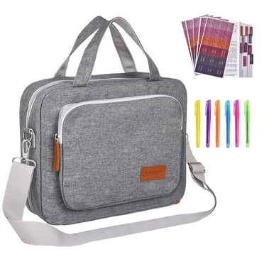 Derstuewe Bible Cover for Women, Large Capacity Bible Bag Bookcase, Perfect Gift for Women , Grey
