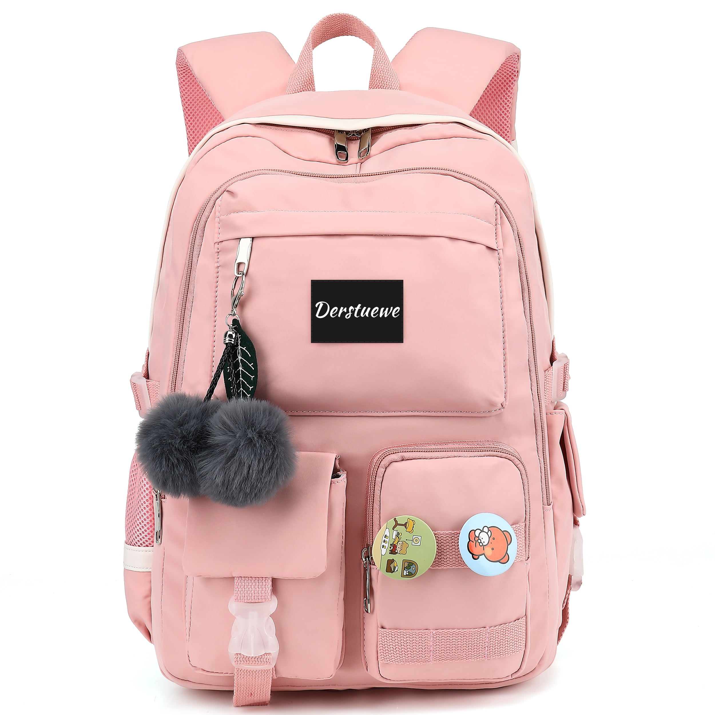Derstuewe School Bag College Backpack, Large Bookbags for Teens Girls ...