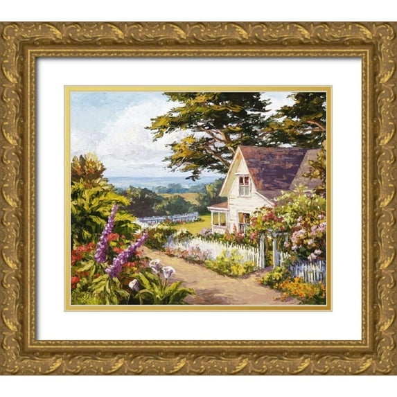 Dertner, Erin 14x12 Gold Ornate Wood Framed with Double Matting Museum Art Print Titled - Tranquility Defined