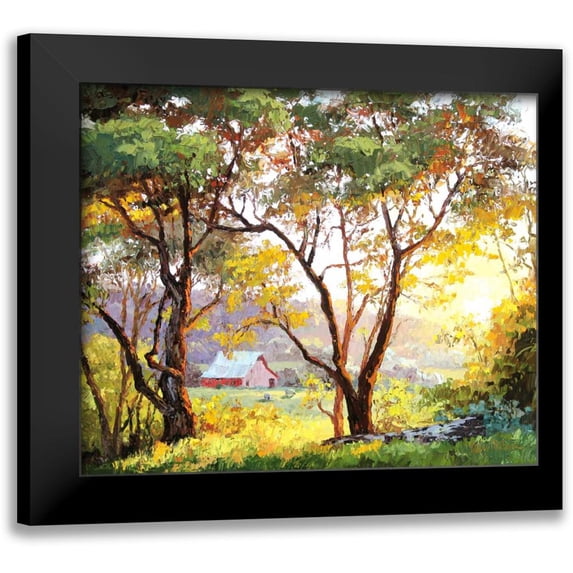 Dertner, Erin 17x15 Black Modern Framed Museum Art Print Titled - Burnished Landscape
