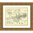 thumbnail image 1 of Derving 18x15 Gold Ornate Wood Framed with Double Matting Museum Art Print Titled - Boston Massachusetts - Derving 1722, 1 of 4