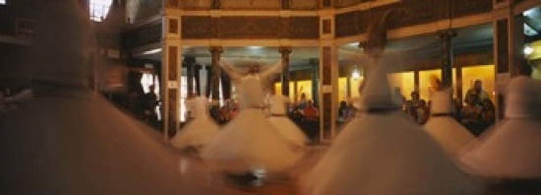 Dervishes dancing at a ceremony Istanbul Turkey Canvas Art - Panoramic Images (18 x 7)