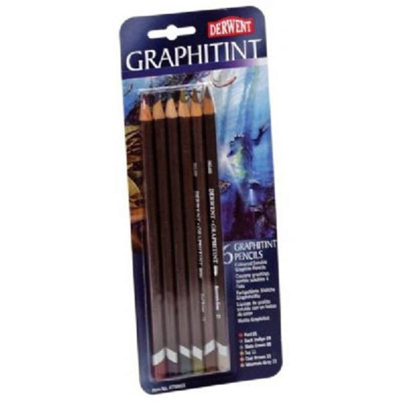 Derwent 0700801 Graphitint Pencil 6Color Set