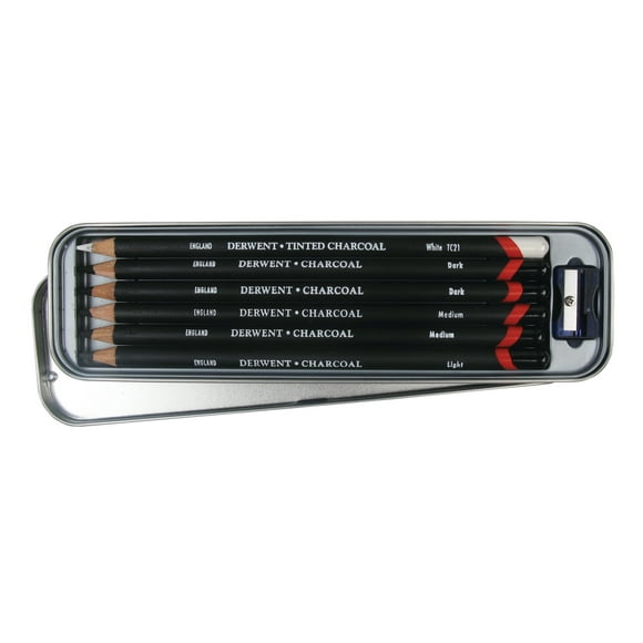 Derwent Charcoal Pencils Set of 6 - Derwent