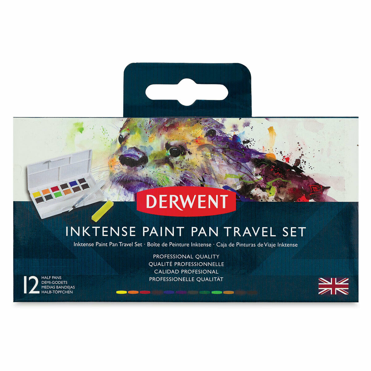 Derwent Inktense Paint Pan Travel Set #01 - 12 Half Pans