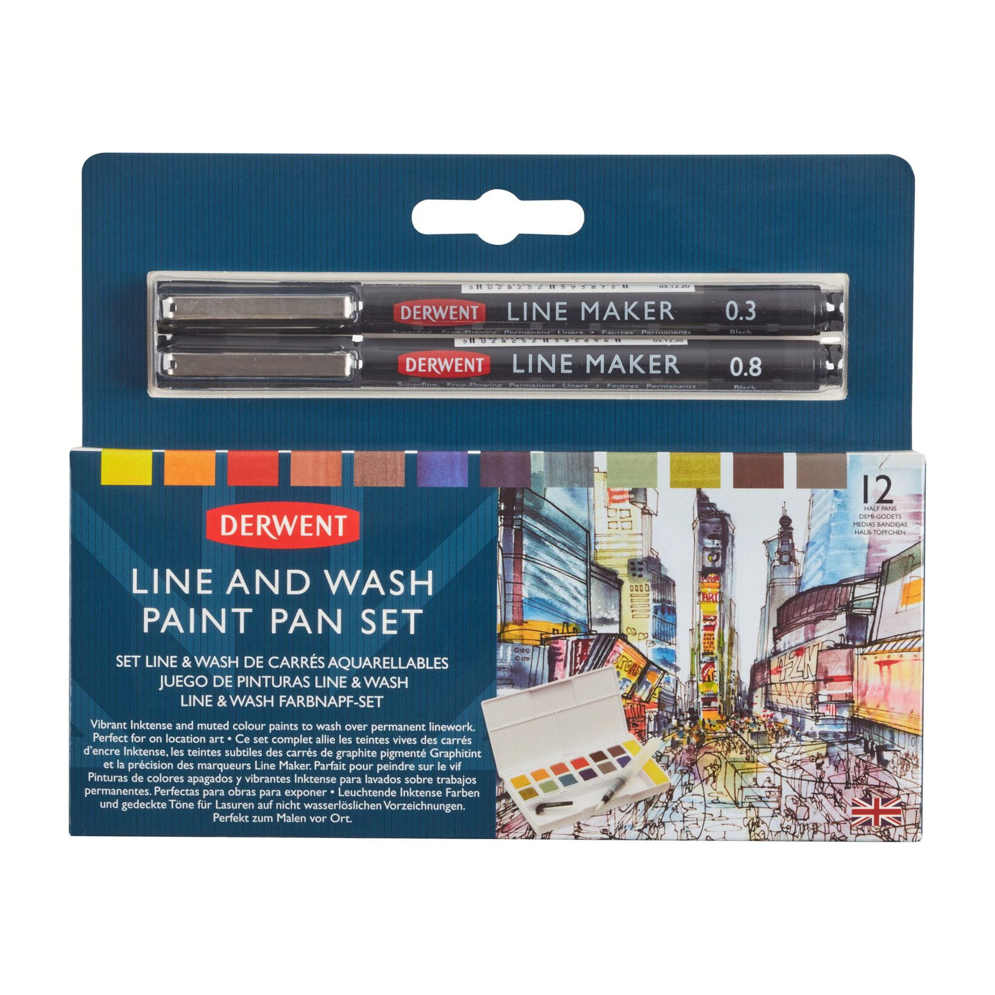 Derwent Inktense: Derwent Inktense Paint Pan Travel Set - The Oil Paint  Store