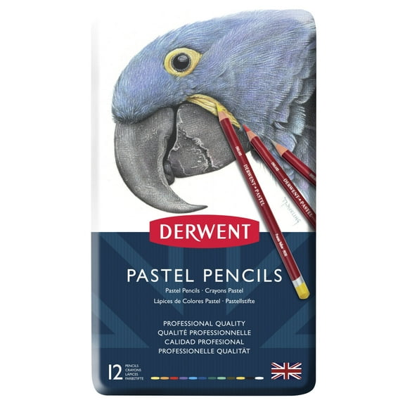 Derwent Pastel Pencil 12-Color Tin Set