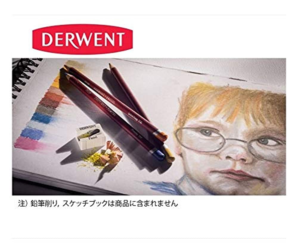 Derwent Pastel Pencils, 4mm Core, Metal Tin, 24 Count (32992) 