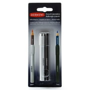 Derwent Pencil Extender Set, Silver and Black, 2-Count 2300124